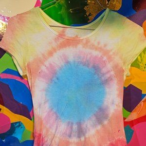 T-shirt - Tie Dye - Teen XL - Multicolored  Pink, Yellow, Blue, Purple